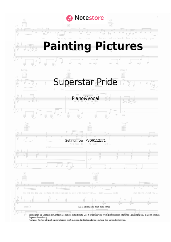 Superstar Pride Painting Pictures Klaviernoten bei NoteStore.de