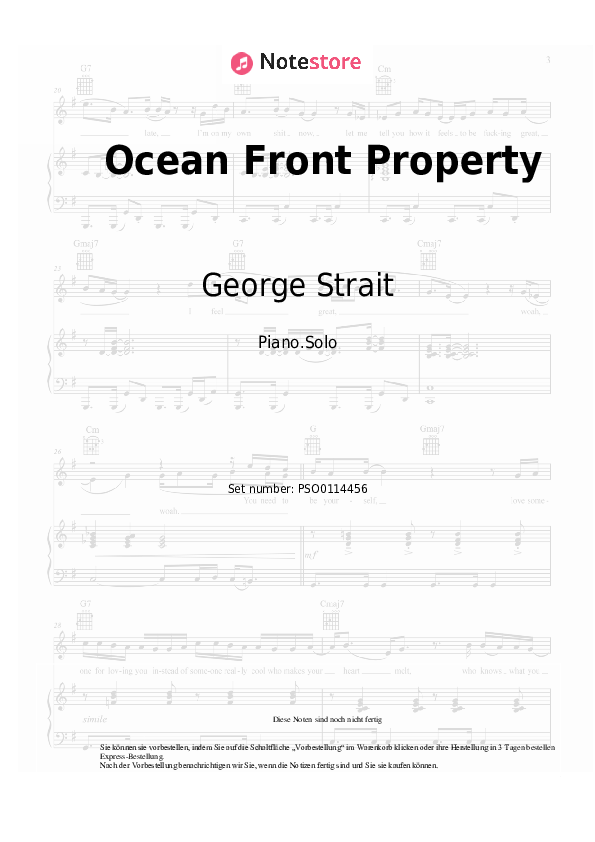 Strait Ocean Front Property Noten für Piano downloaden für