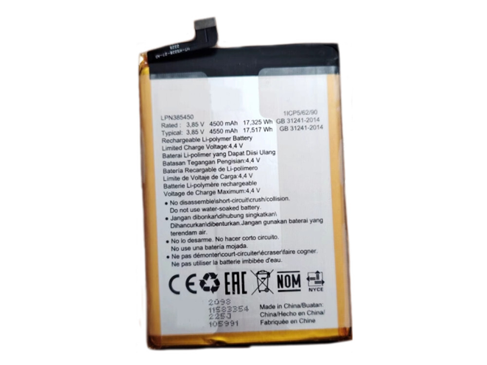 ONLINE SHOP 3.85V 4500mAh/17.325Wh LPN385450 battery Hisense LPN385450
