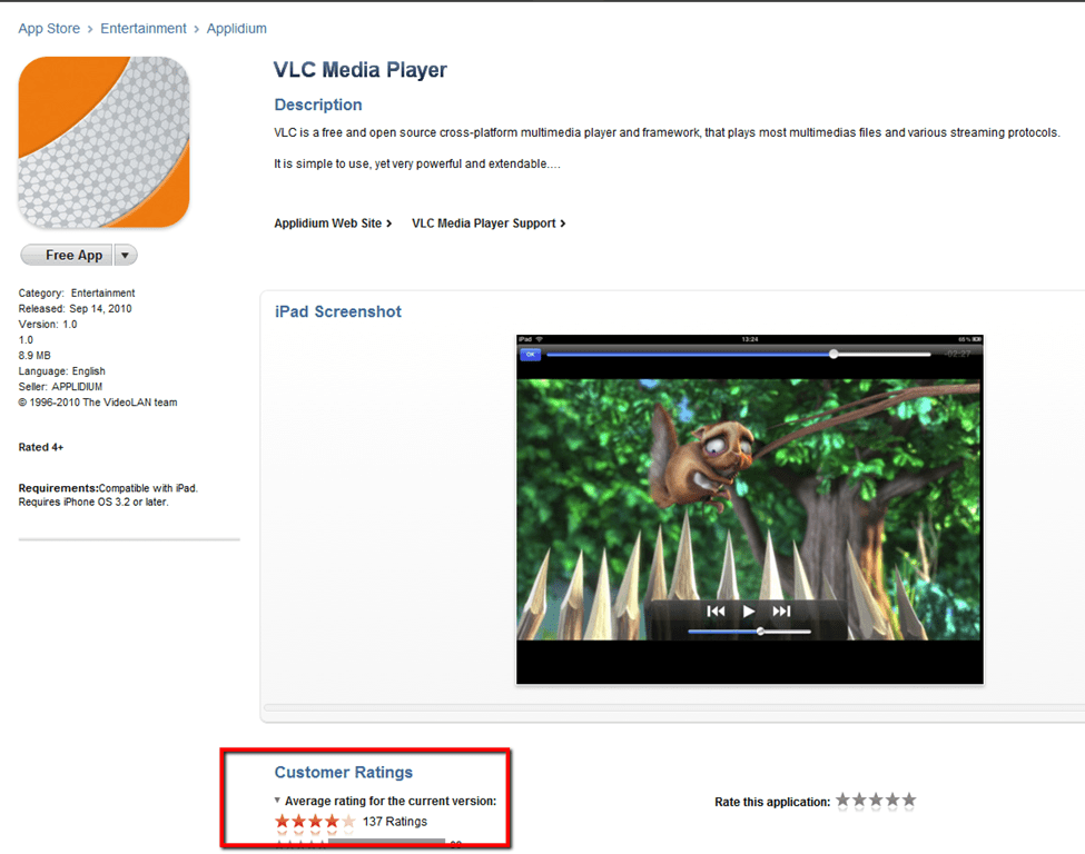 VLC Media Player for iPad Now Available, but Feels Like an Alpha Release