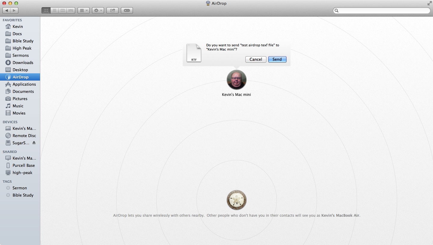 How to Share Files Using AirDrop Between Two Macs