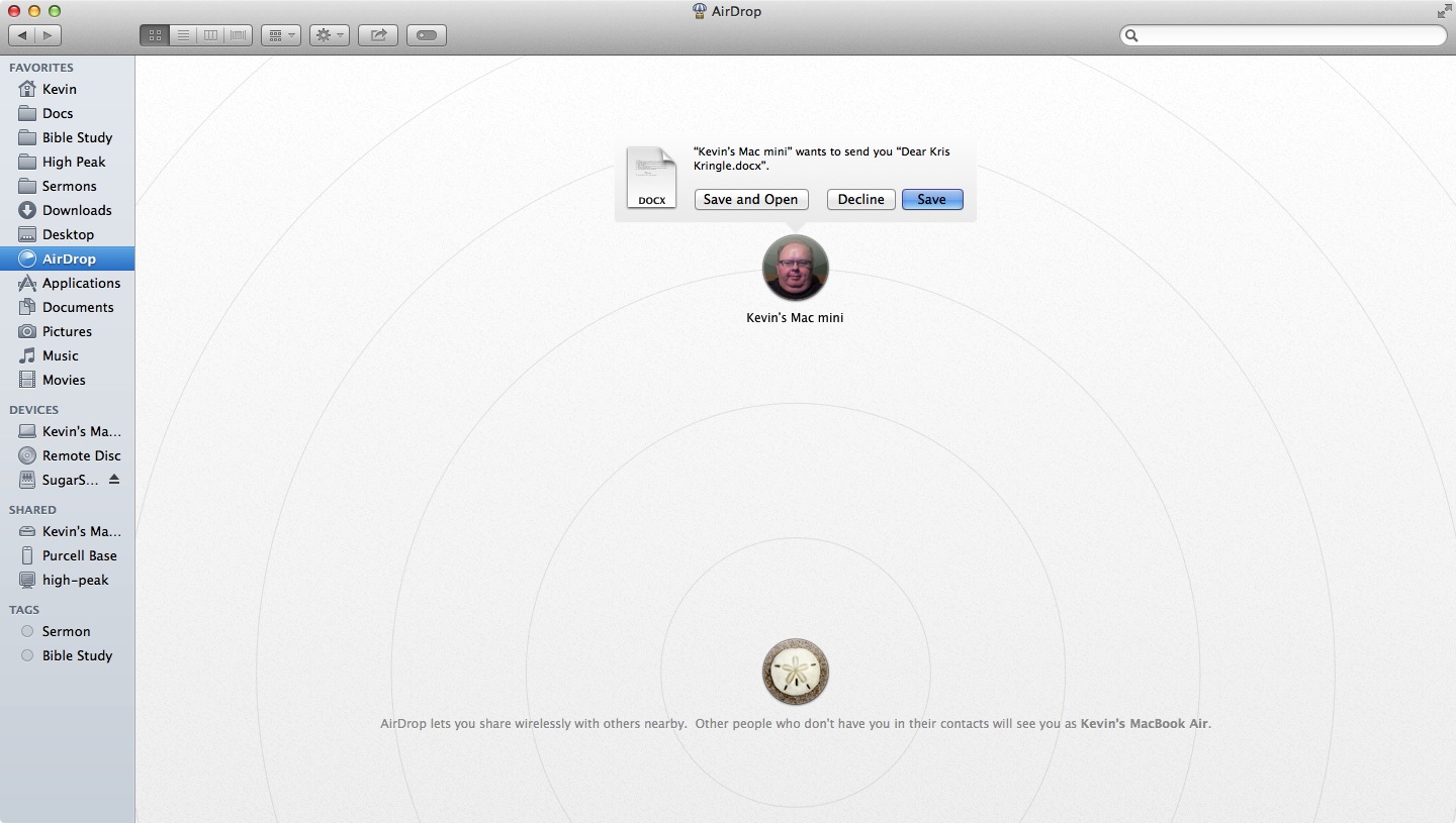 How to Share Files Using AirDrop Between Two Macs