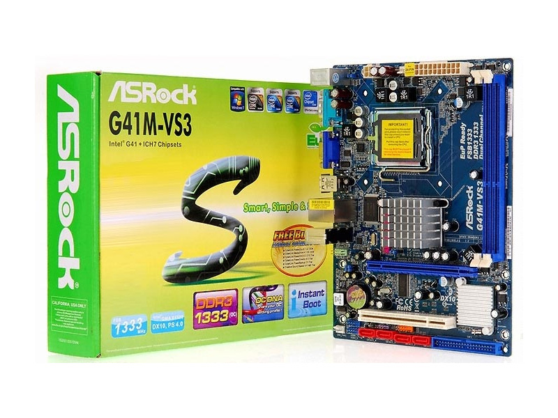 ASRock G41MVS3 ราคาเมนบอร์ด INTEL LGA775