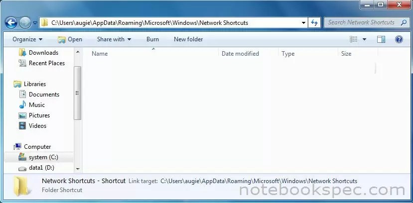 เอา Shortcut ของไฟล์/โฟลเดอร์/โปรแกรม มาไว้ที่ Computer Notebookspec