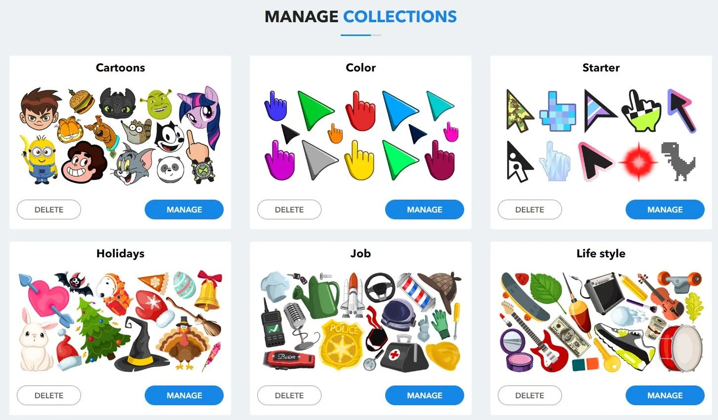 ฟรี! download Cursor สวยนับร้อยแบบ ใช้ได้ทุกโอกาส Extension บน Chrome