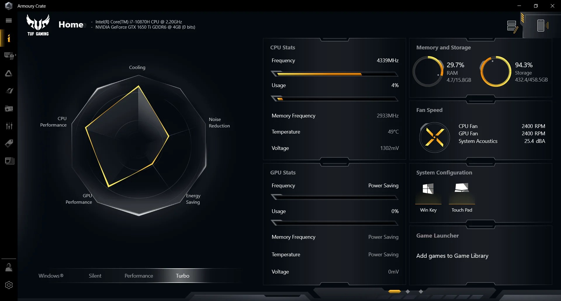 รีวิว ASUS TUF Gaming F15 FX506 สเปก i710870H + GTX 1650 Ti