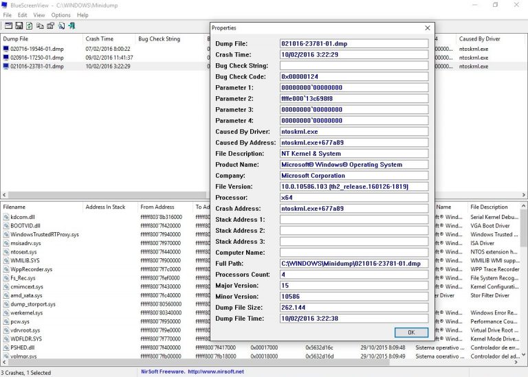 Bug Check code 0x00000124