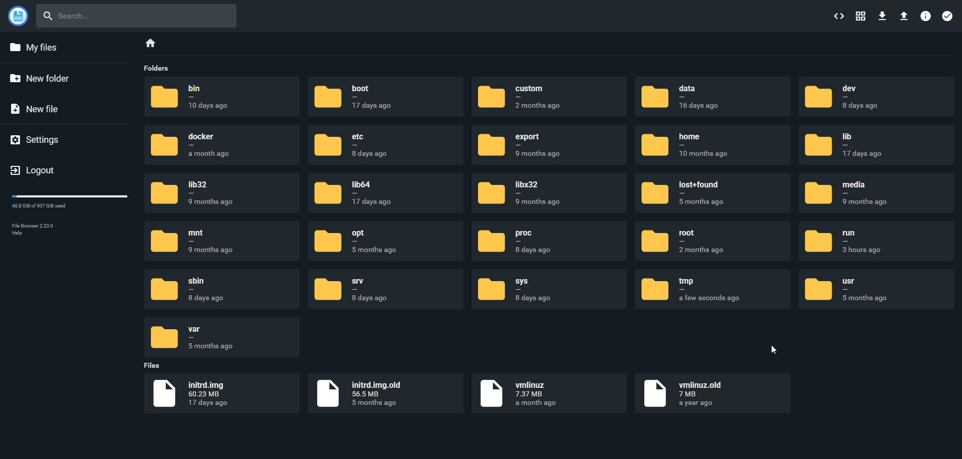 Filebrowser Manage your Files and Shares from Anywhere