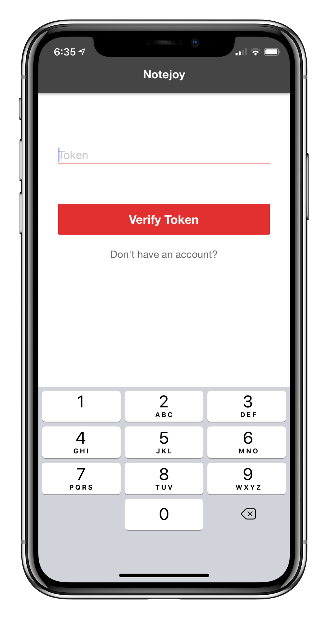 Twofactor authentication Notejoy