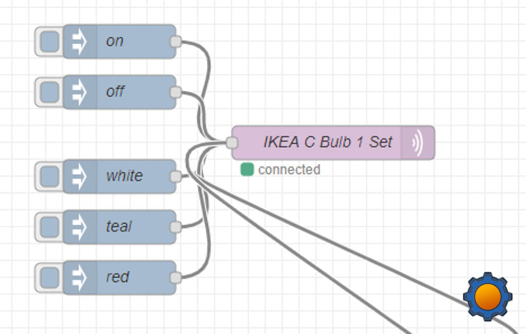 IKEA TRADFRI light bulbs in NodeRED NotEnoughTech