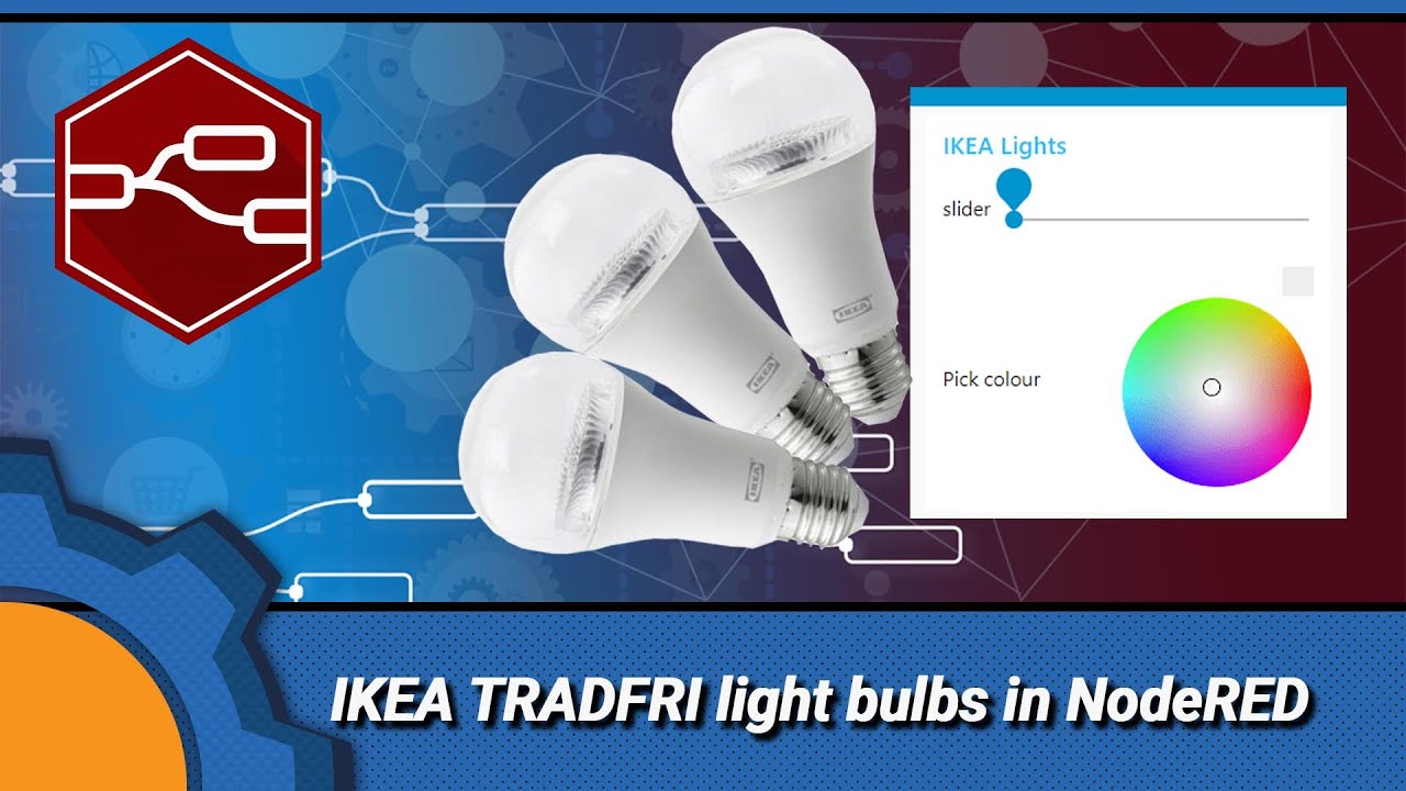 IKEA TRADFRI light bulbs in NodeRED NotEnoughTech
