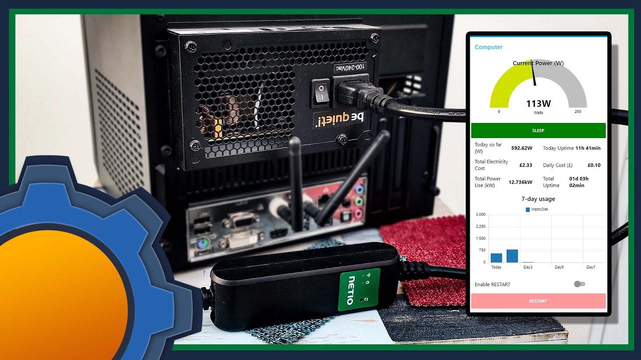 PC Dashboard using NETIO Power Cables NotEnoughTech