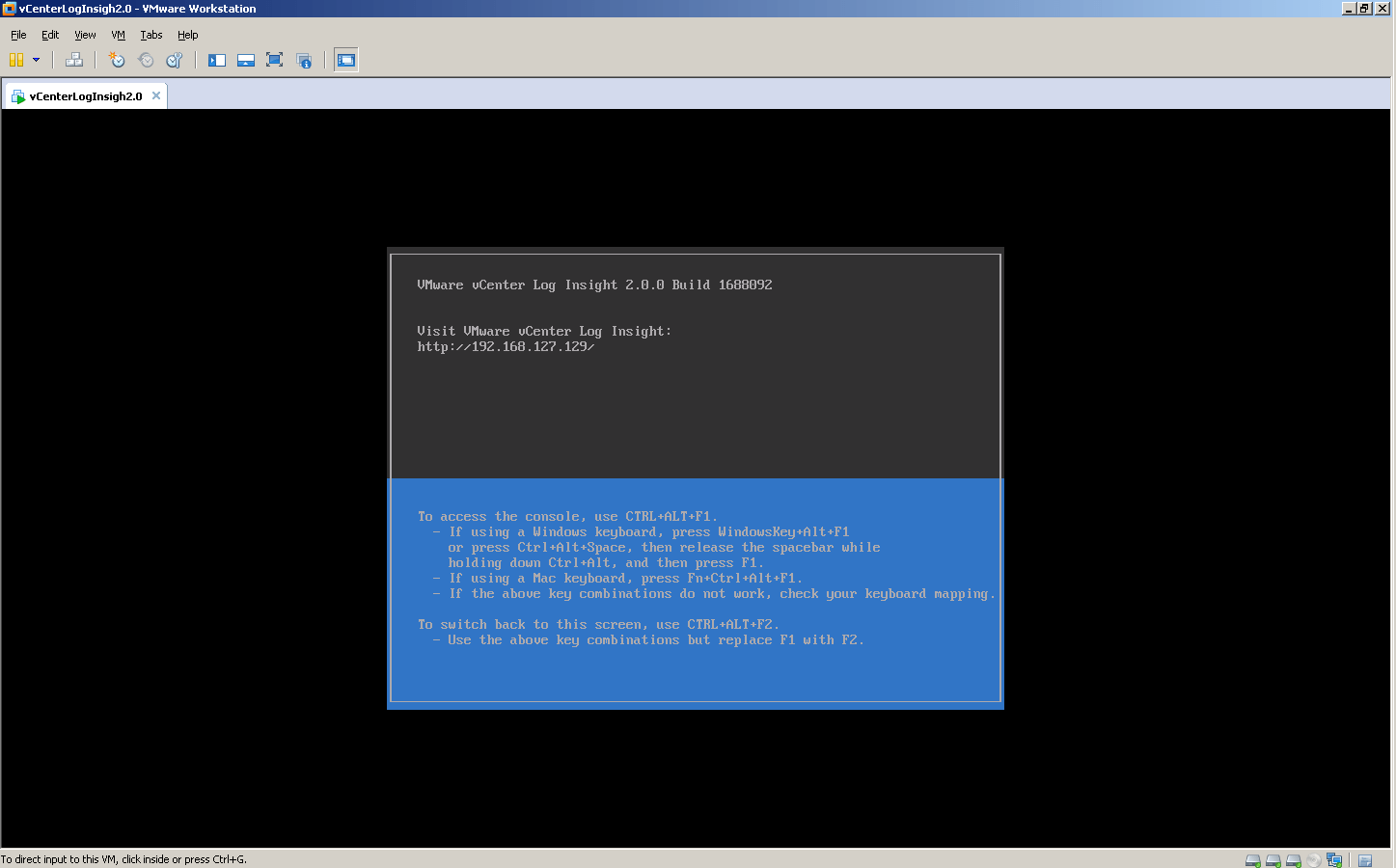 vCenter Log Insight Static IP Address (Not Supported) doOdzZZ's Notes