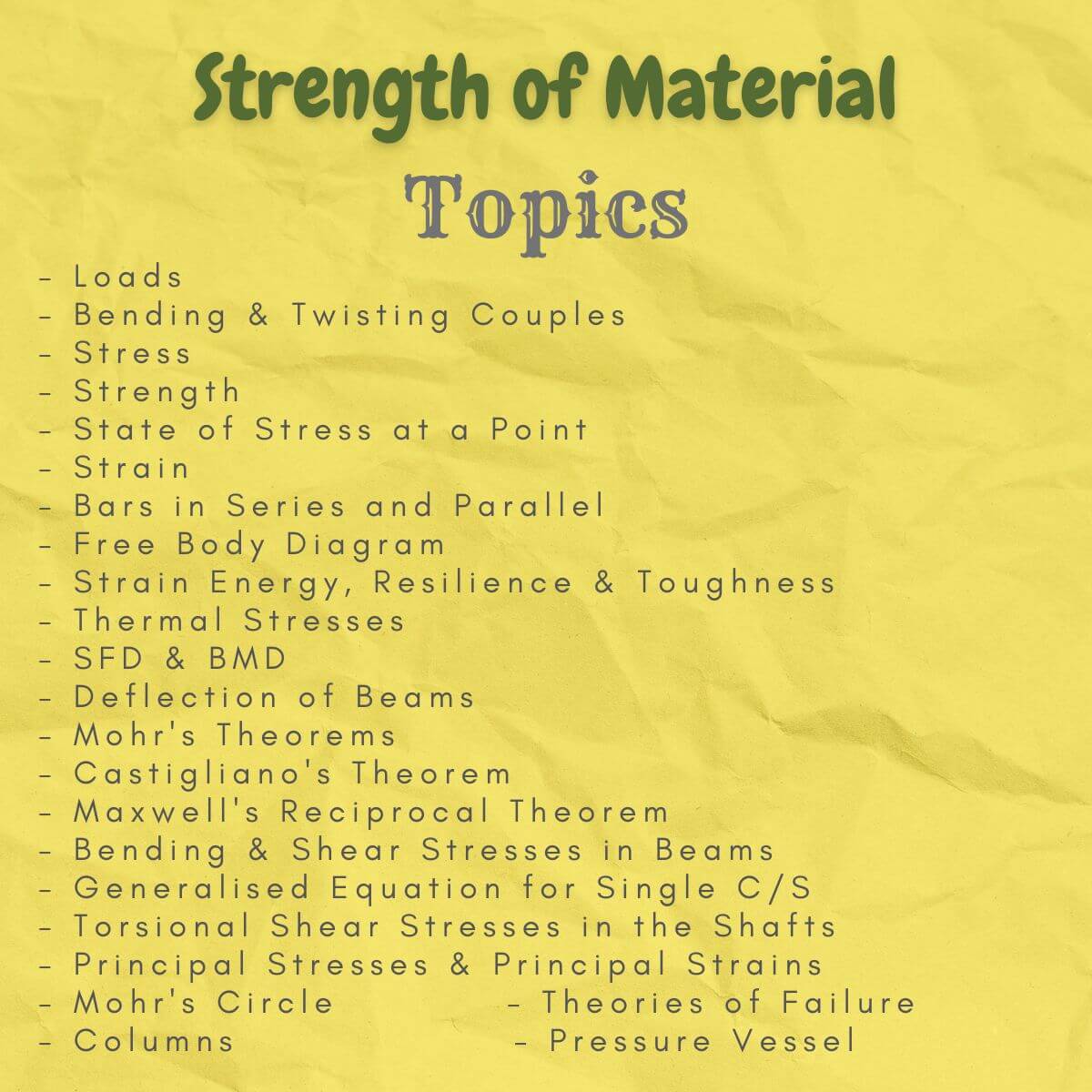 Strength of Materials Notes PDF SOM Color Handwritten Notes NewtonDesk