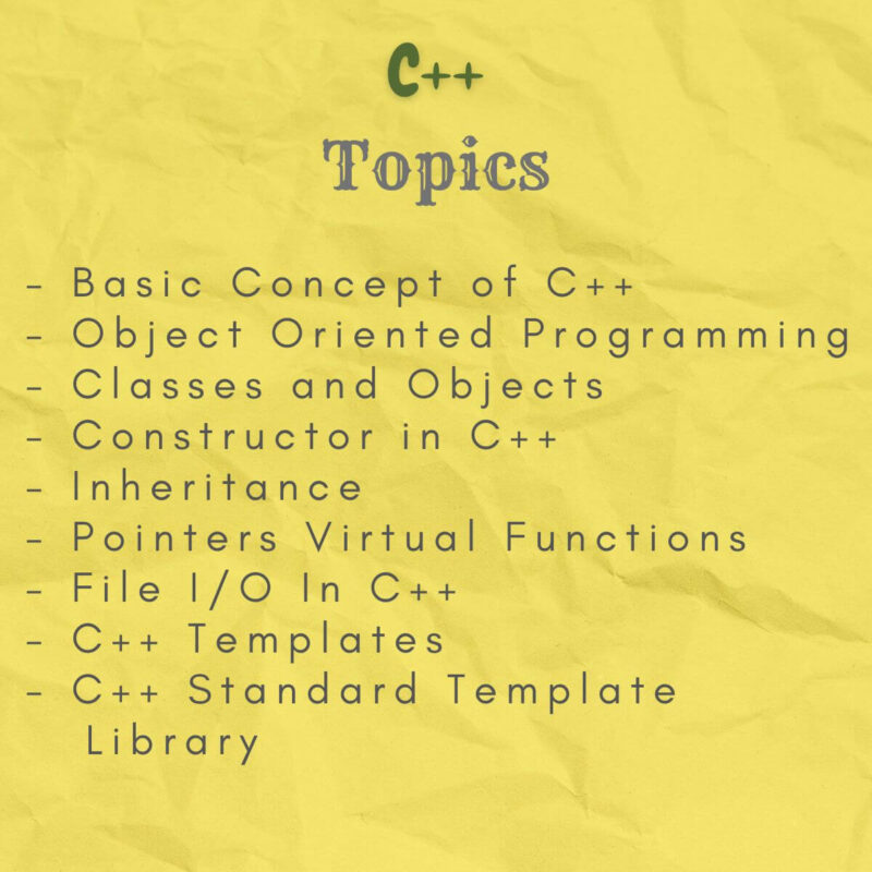 C++ OOPs Programming (Cpp) Color Handwritten Notes [PDF] NewtonDesk