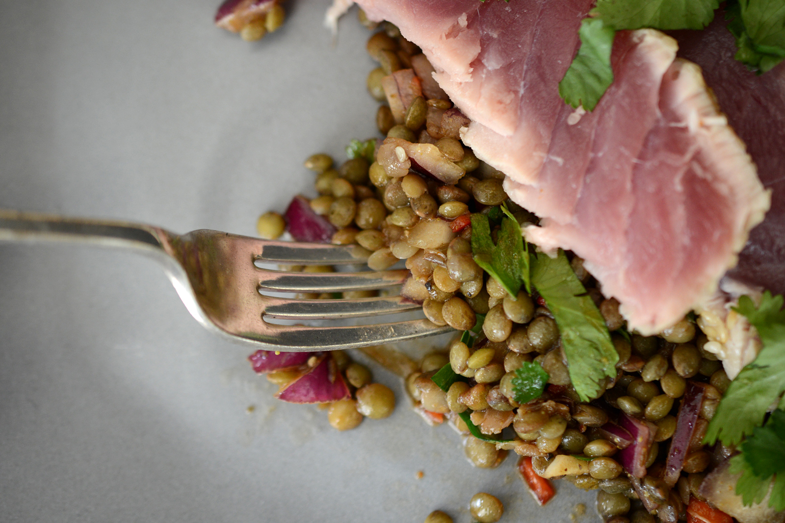 Seared tuna with lentils recipe Notes From A Stylist