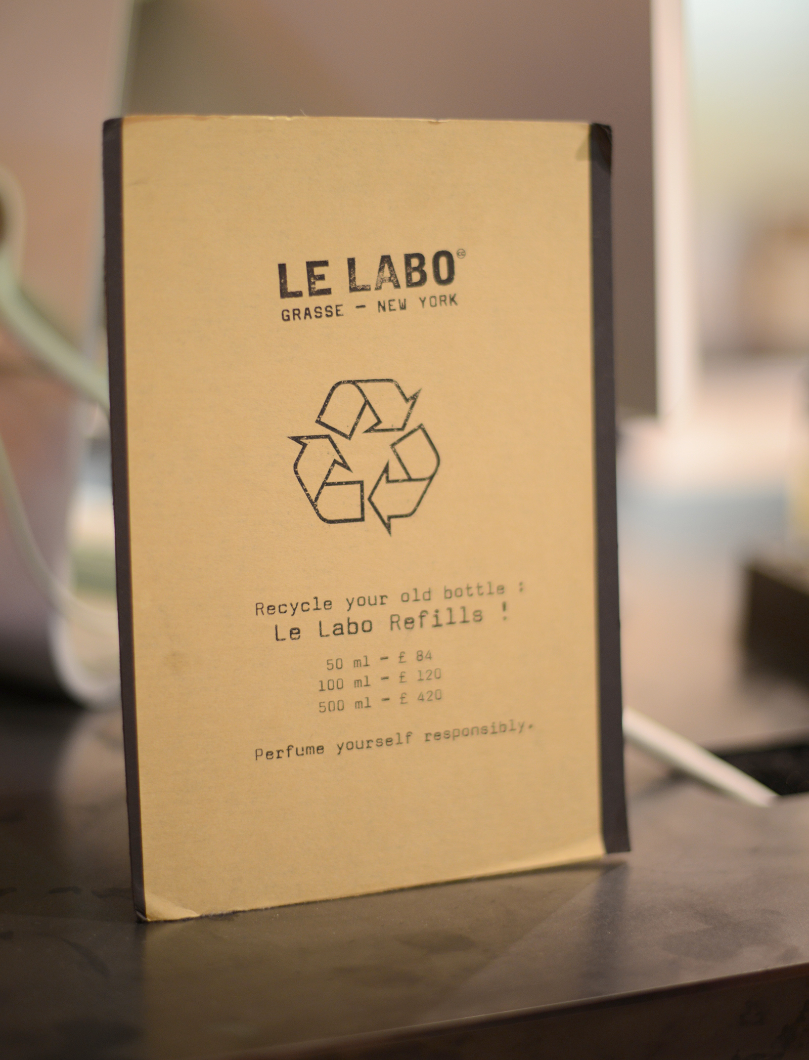 Le Labo perfume at Liberty London Notes From A Stylist