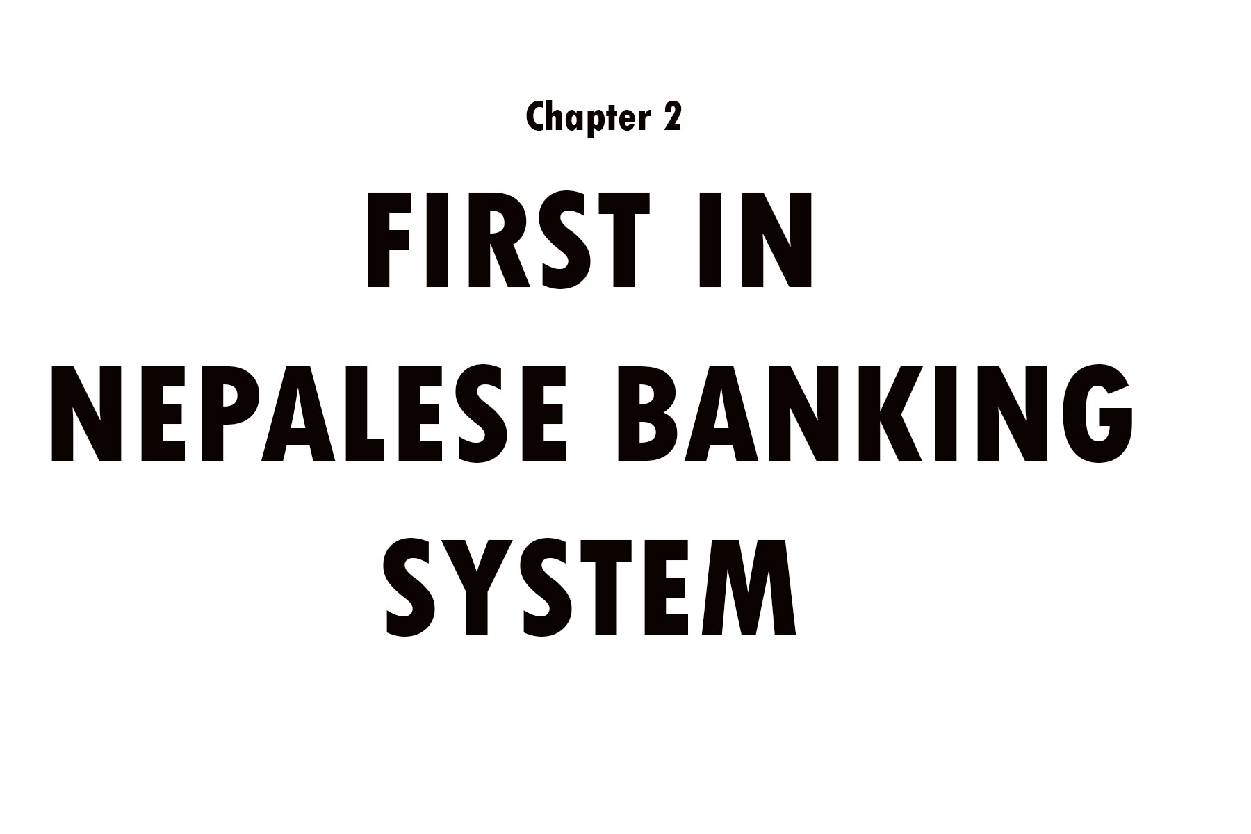 First in Nepalese Banking System Notes Learning
