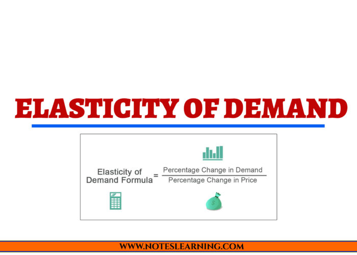 Elasticity of Demand Notes Learning