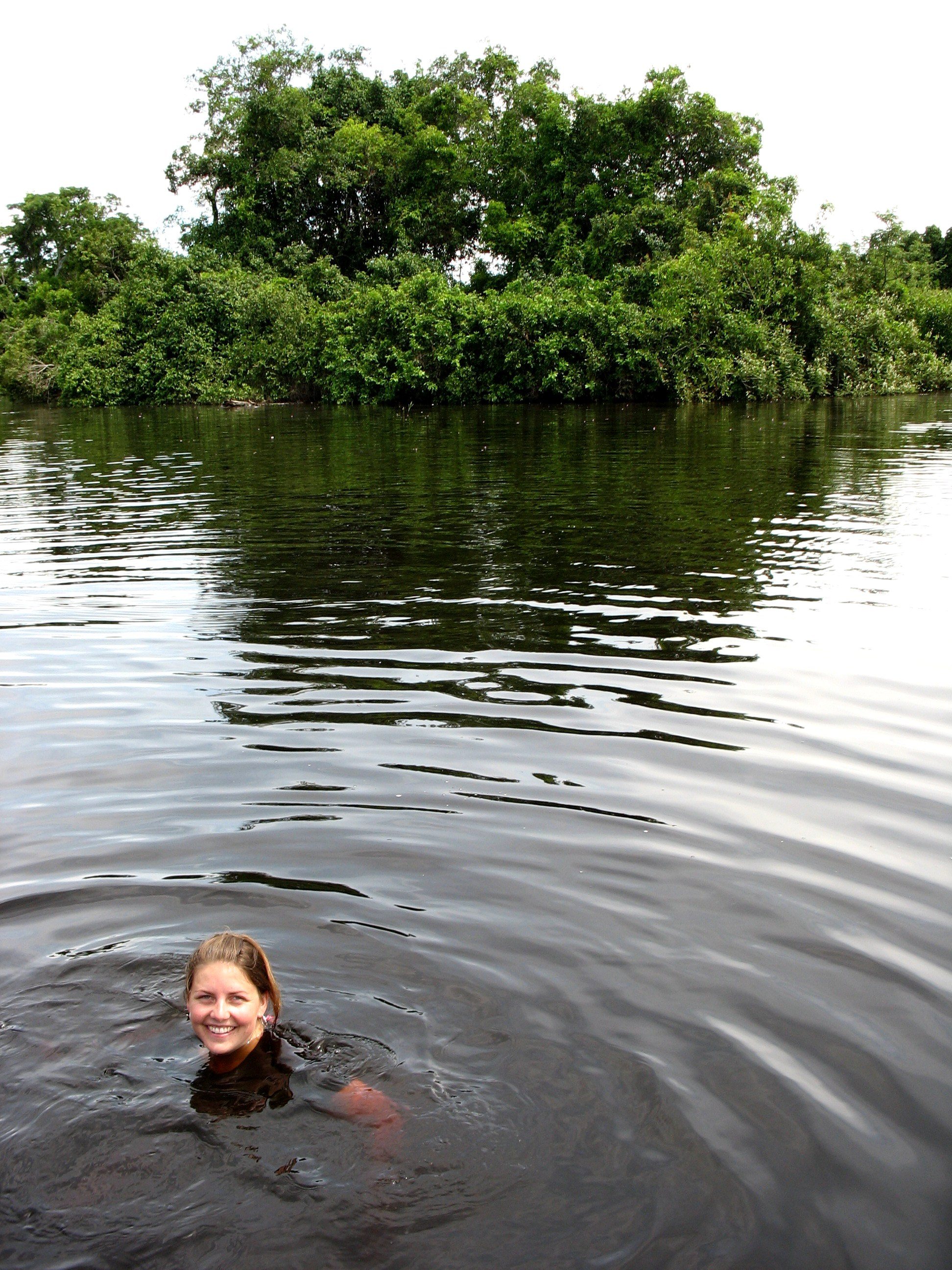 Swimming with Pink Dolphins in the Amazon