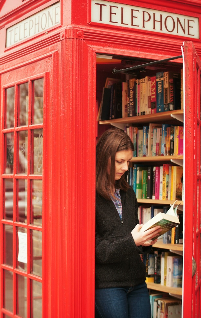 New Life to an Old Phone Booth London's Smallest Library