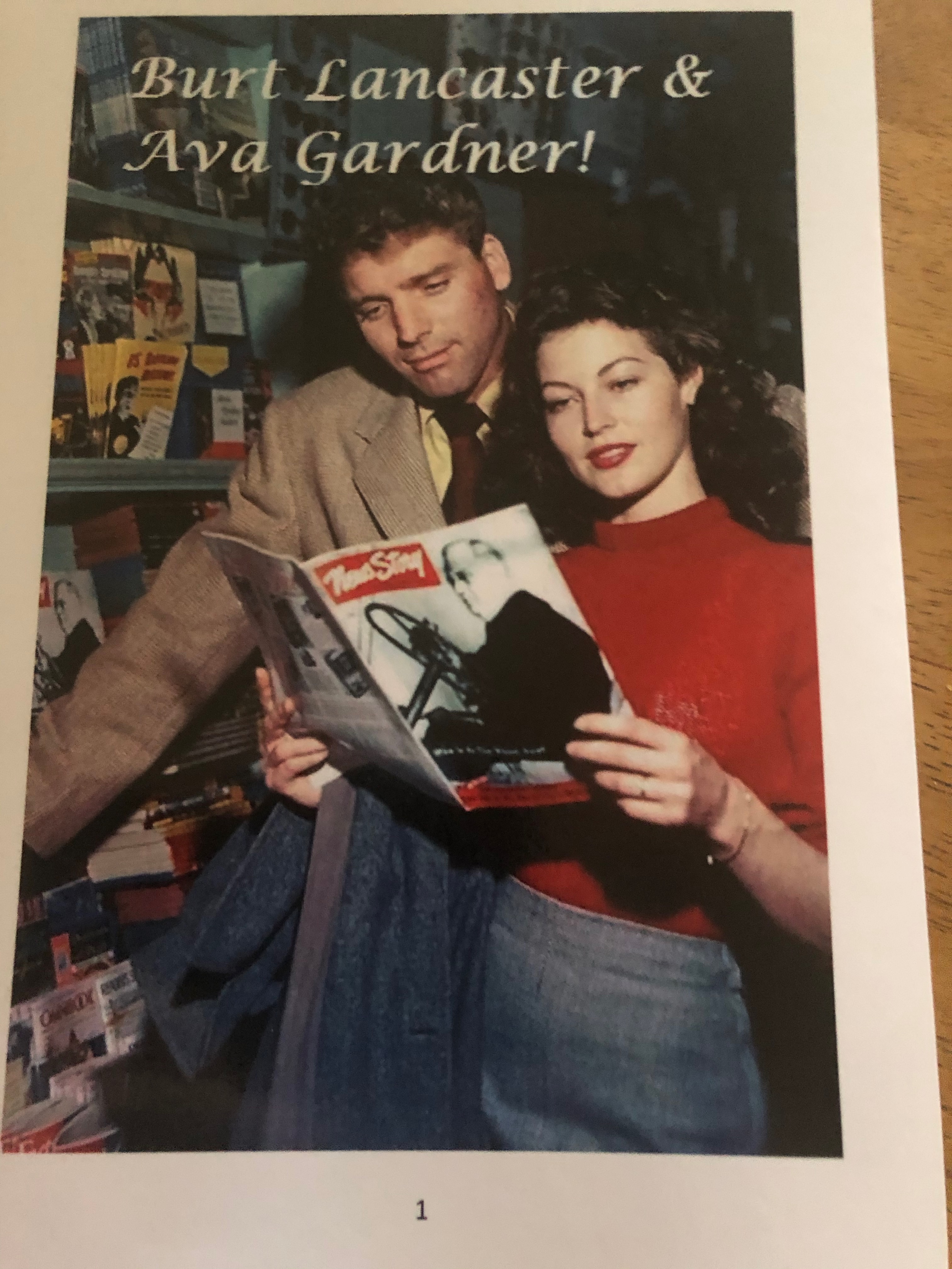 Burt Lancaster &amp; Ava Gardner by Mandy Rennie First
