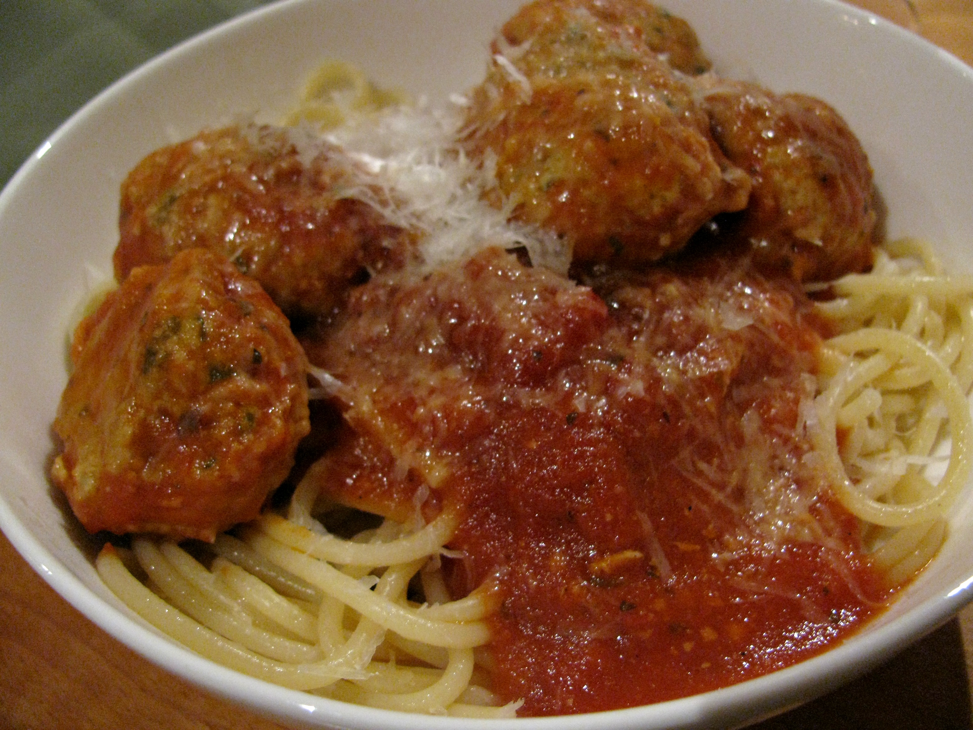 Spaghetti with Turkey Meatballs Notes on Sugar