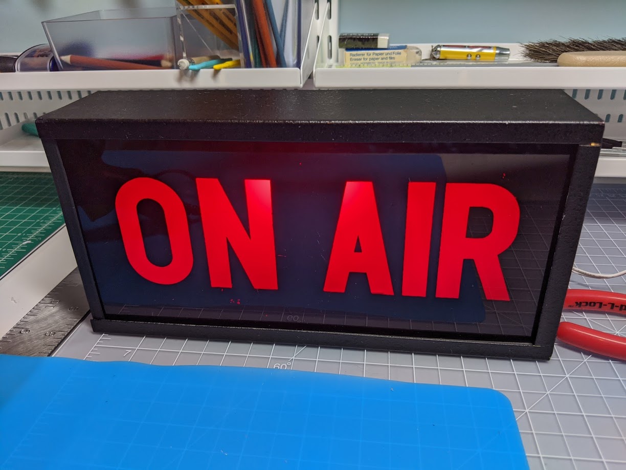 ‘On Air’ Light for Microsoft Teams and Zoom Meetings About Things A