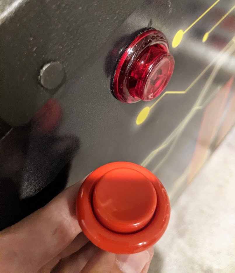 Pinball Mods New Translucent Flipper Buttons for the Stern Iron Man