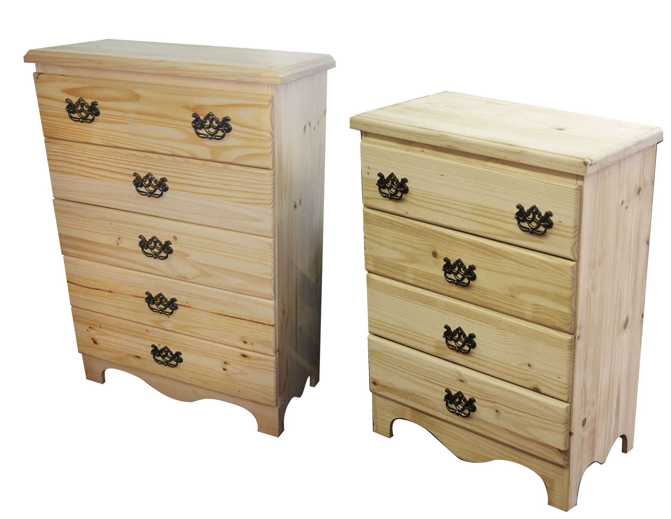 Solid Pine Chest Of Drawers