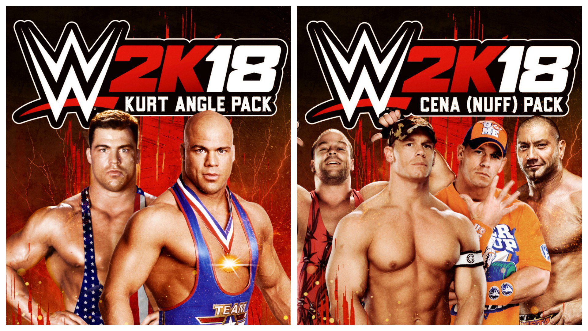 WWE 2K18 Kurt Angle, Batista and Rob Van Dam DLC NOW Available
