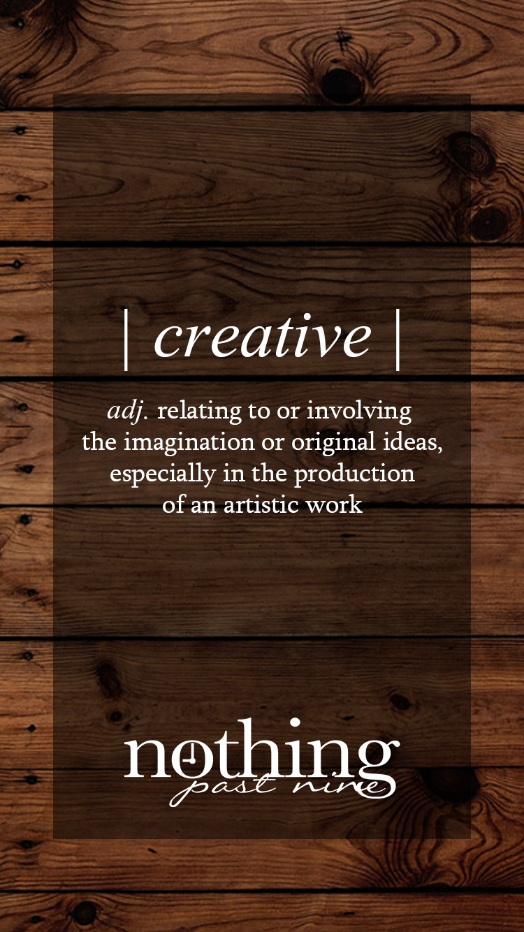 Creative Business Dictionary Creative Nothing Past Nine