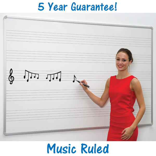 Music Ruled Whiteboard PrePrinted Music Staves in 6 Sizes