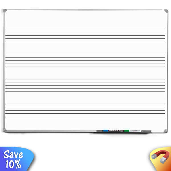 Music Ruled Whiteboard Printed Music Staves Notice Me