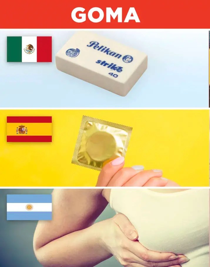 15 Palabras que muestran las grandes diferencias entre México, España y