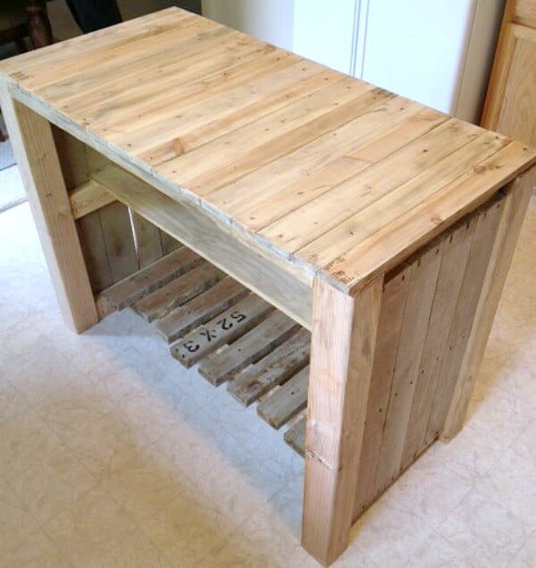 DIY Pallet Kitchen Island for less than 50! Noting Grace
