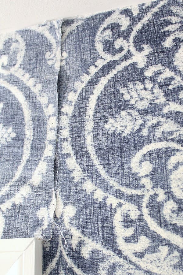 Temporary Fabric DIY Wallpaper Tutorial Your Home Renewed