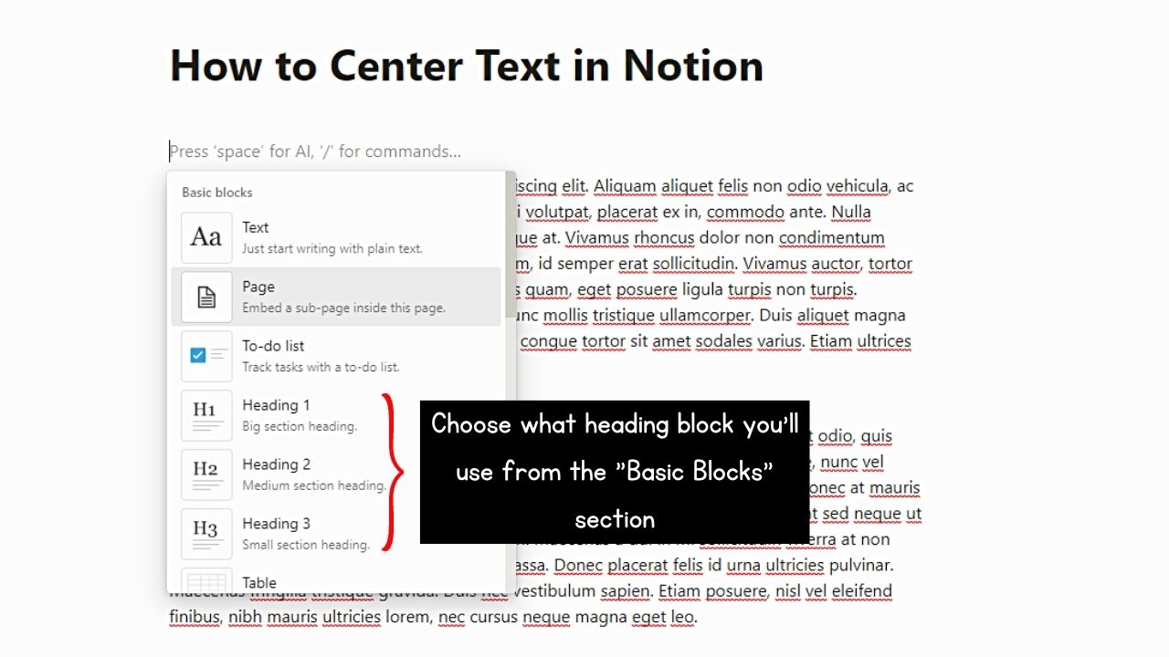 How to Center Text in Notion (StepbyStep Guide)