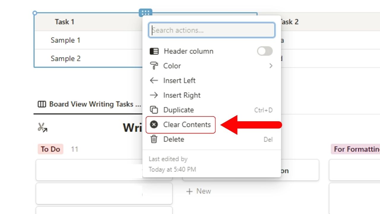 How to Clear a Table in Notion — 3 Incredibly Simple Steps