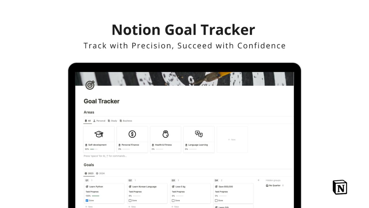 10 Best Notion Goal Tracker Templates 2024 (Free and Paid)