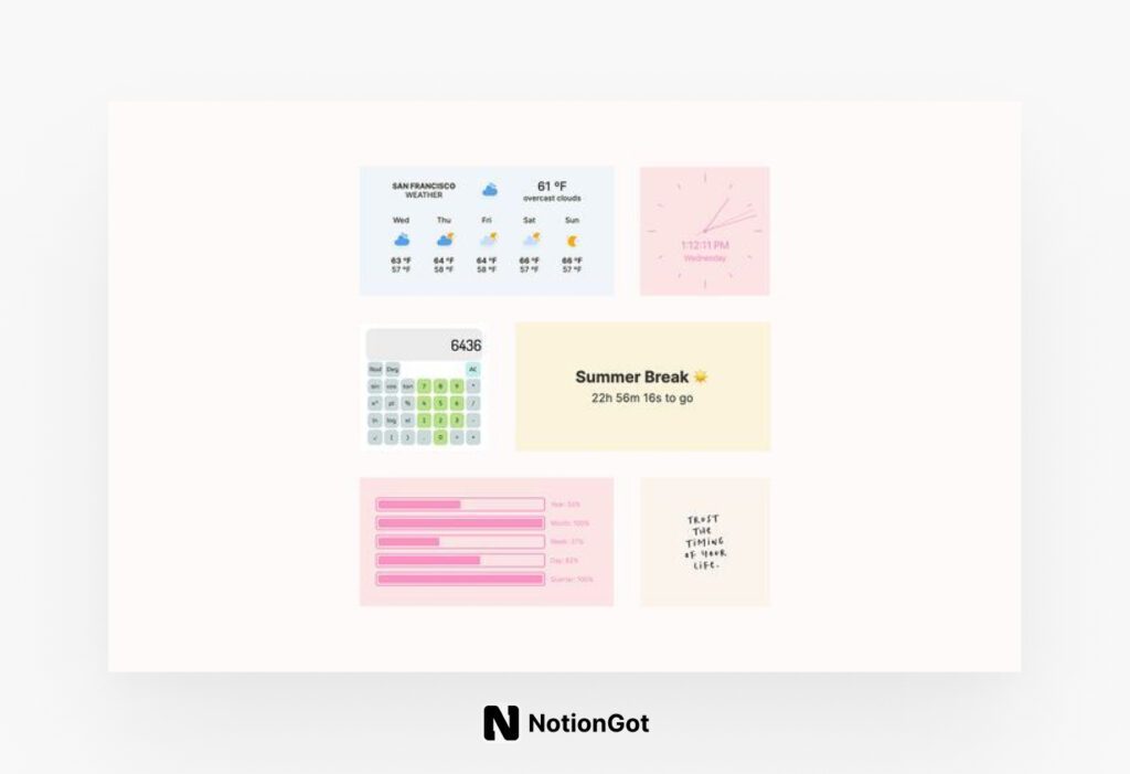 How to Add Widgets to Notion Best Notion Templates For Everyone and