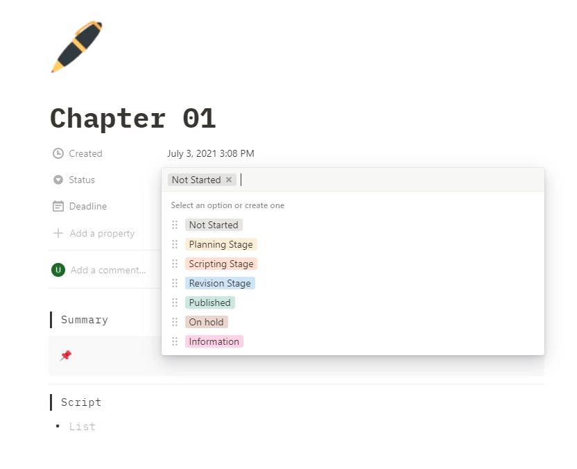Writers Dashboard Notion Template Notionhub