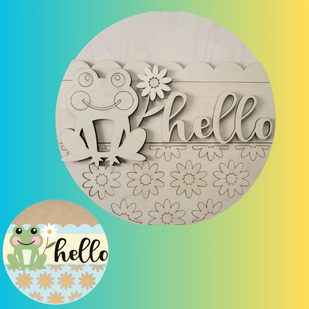 Frog Hello Not Just Frames