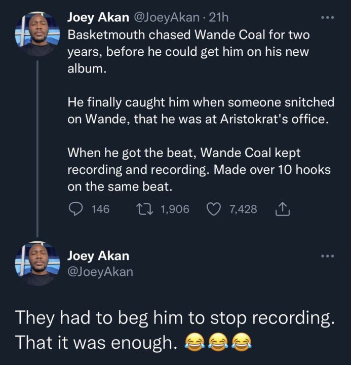 Journalist Joey Akan Reveals How Long It Took Basketmouth