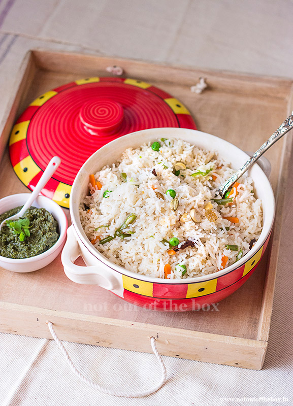 Ghee Rice/Bengali style Veg Fried Rice Not Out of the Box