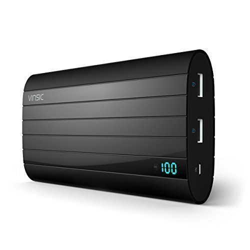 Batterie Externe, Vinsic® 20000mAh 2 ports USB,5V/2.4A Chargeurs