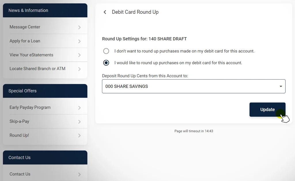 Round Up Notre Dame Federal Credit Union