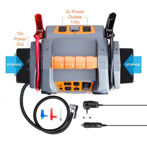 Car Battery Jump Starter Compressor Inverter Power Pack Potek vs