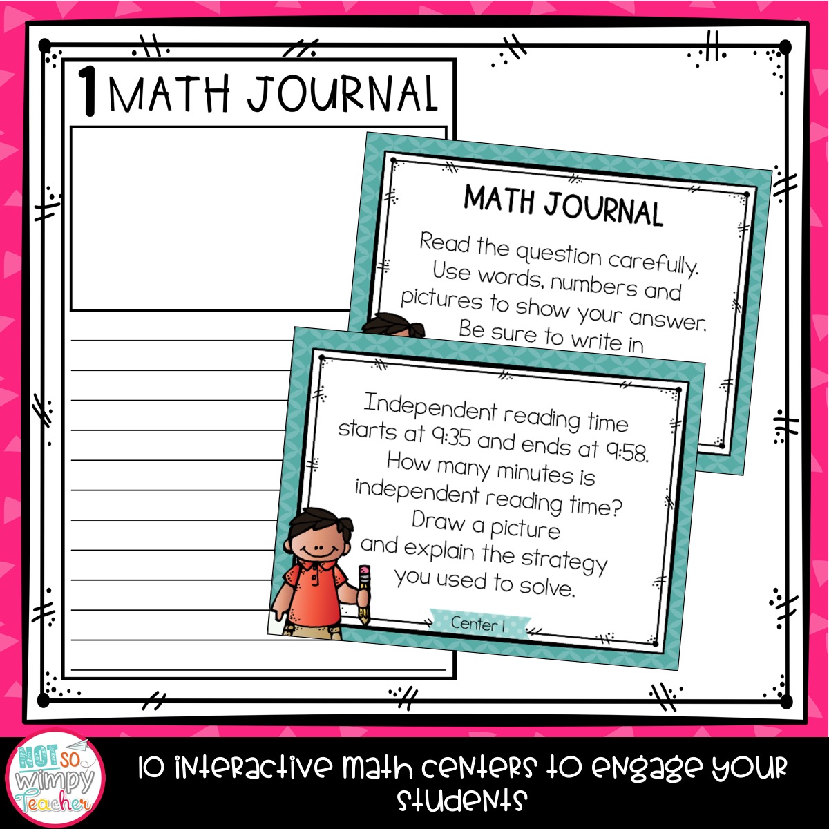 Time and Elapsed Time Third Grade Math Centers - Not So Wimpy Teacher