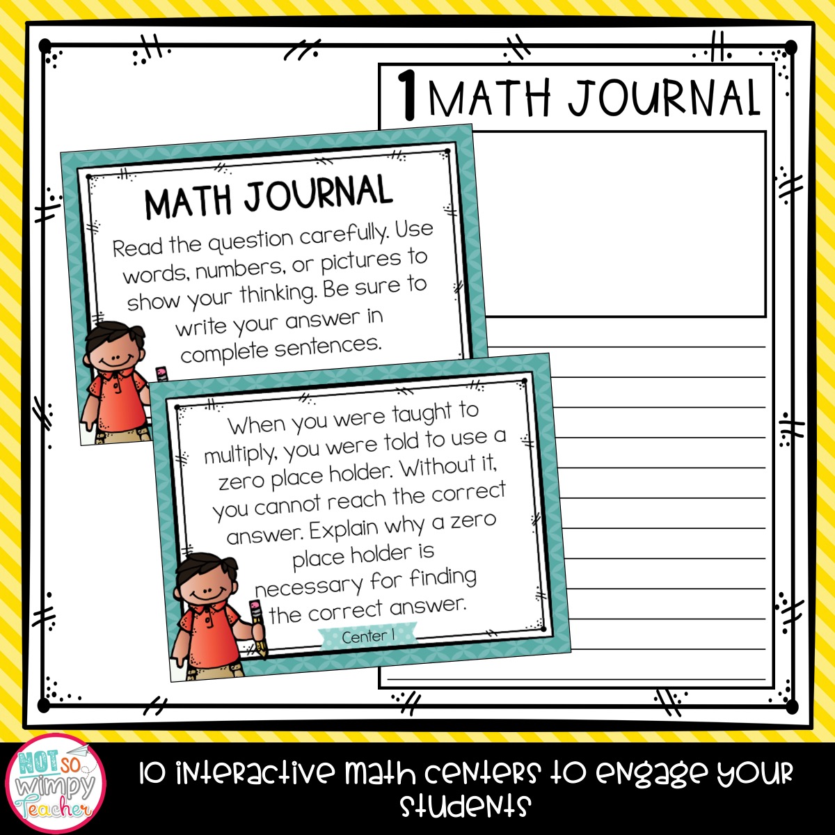 Multiplication Fifth Grade Math Centers - Not So Wimpy Teacher